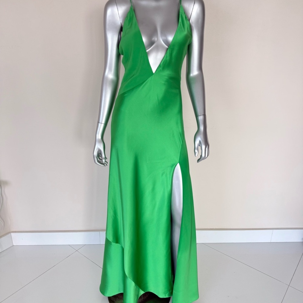 NEW Sergio Hudson women silk long dress size 4 US Retail 2885$